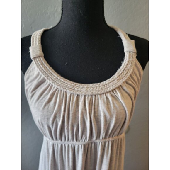 Avaleigh Greece Style off White Sleeveless Long Maxi Dress Size M Bohemian - Picture 3 of 9